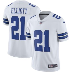 Ezekiel Elliott Dallas Cowboys Nike Vapor Limited Player Jersey - White- 49Native