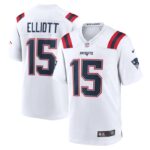 Ezekiel Elliott New England Patriots Nike Game Player Jersey - White- 49Native