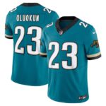 Foye Oluokun Jacksonville Jaguars Nike Prowler Throwback Vapor F.U.S.E. Limited Jersey - Teal- 49Native