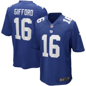 Frank Gifford New York Giants Nike Game Retired Player Jersey - Royal- 49Native
