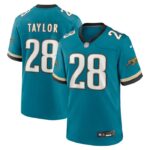 Fred Taylor Jacksonville Jaguars Nike Prowler Throwback Retired Player Game Jersey - Teal- 49Native