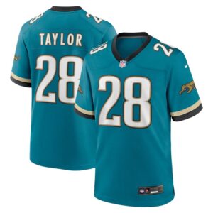 Fred Taylor Jacksonville Jaguars Nike Prowler Throwback Retired Player Game Jersey - Teal- 49Native