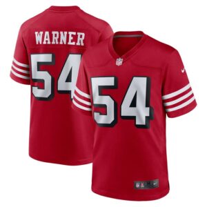 Fred Warner San Francisco 49ers Nike Alternate Game Jersey - Scarlet- 49Native