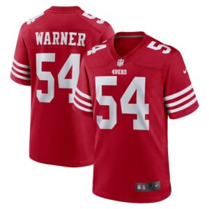 Fred Warner San Francisco 49ers Nike Player Game Jersey - Scarlet- 49Native
