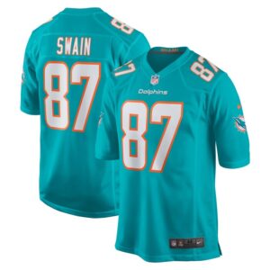 Freddie Swain Miami Dolphins Nike  Game Jersey -  Aqua- 49Native