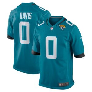 Gabe Davis Jacksonville Jaguars Nike Team Game Player Jersey - Teal- 49Native