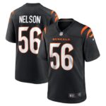 Garrett Nelson Cincinnati Bengals Nike  Game Jersey -  Black- 49Native