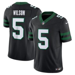 Garrett Wilson New York Jets Nike Alternate Vapor F.U.S.E. Limited Jersey  - Legacy Black- 49Native