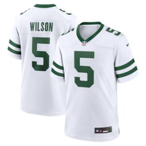 Garrett Wilson New York Jets Nike Game Jersey - Legacy White- 49Native
