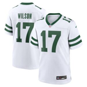 Garrett Wilson New York Jets Nike Game Jersey - Legacy White- 49Native