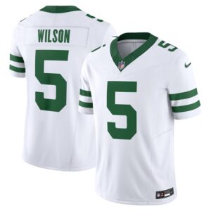 Garrett Wilson New York Jets Nike Vapor F.U.S.E. Limited Jersey  - Legacy White- 49Native