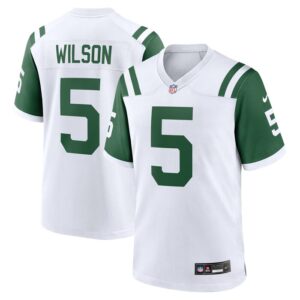Garrett Wilson New York Jets Nike Classic Alternate Game Jersey - White- 49Native