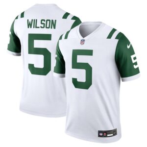 Garrett Wilson New York Jets Nike Classic Alternate Legend Jersey - White- 49Native