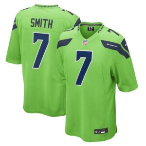 Geno Smith Seattle Seahawks Nike  Game Jersey - Neon Green- 49Native