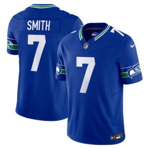 Geno Smith Seattle Seahawks Nike Alternate Vapor F.U.S.E. Limited Jersey - Royal- 49Native