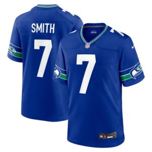 Geno Smith Seattle Seahawks Nike Throwback Player Game Jersey - Royal- 49Native