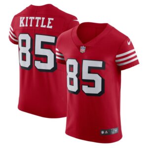 George Kittle San Francisco 49ers Nike Alternate Vapor Elite Jersey - Scarlet- 49Native