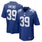 Gervarrius Owens New York Giants Nike Team Game Jersey -  Royal- 49Native