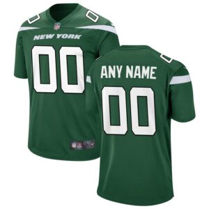 New York Jets Nike Game Custom Jersey - Gotham Green- 49Native
