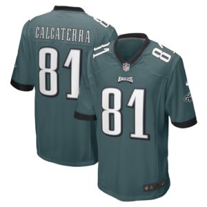 Grant Calcaterra Philadelphia Eagles Nike Game Player Jersey - Midnight Green- 49Native
