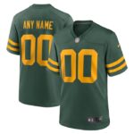 Green Bay Packers Nike Alternate Custom Jersey - Green- 49Native
