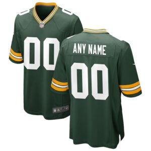 Green Bay Packers Nike Custom Game Jersey - Green- 49Native