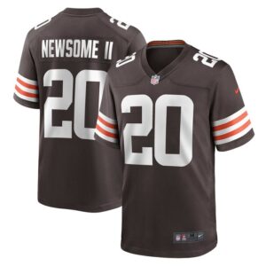 Greg Newsome II Cleveland Browns Nike Game Jersey - Brown- 49Native