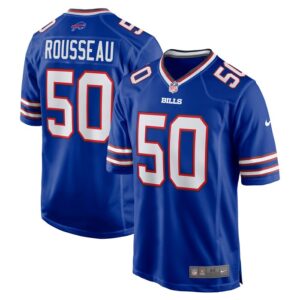 Gregory Rousseau Buffalo Bills Nike Game Player Jersey - Royal- 49Native