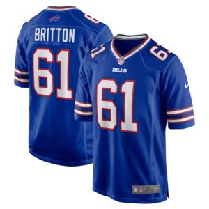 Gunner Britton Buffalo Bills Nike Game Jersey -  Royal- 49Native