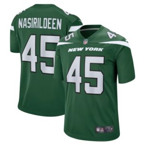 Hamsah Nasirildeen New York Jets Nike Game Jersey - Gotham Green- 49Native
