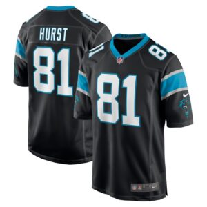 Hayden Hurst Carolina Panthers Nike Game Player Jersey - Black- 49Native