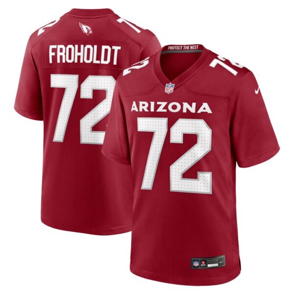Hjalte Froholdt Arizona Cardinals Nike Game Player Jersey - Cardinal- 49Native
