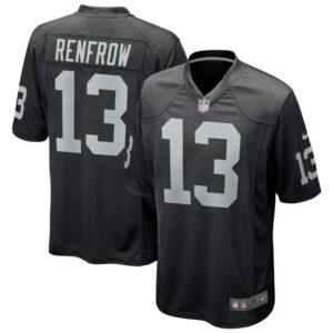 Hunter Renfrow Las Vegas Raiders Nike Game Player Jersey - Black- 49Native