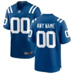 Nike Indianapolis Colts Custom Game Jersey - Royal- 49Native