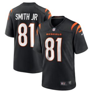 Irv Smith Jr. Cincinnati Bengals Nike Game Jersey - Black- 49Native