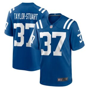 Isaac Taylor-Stuart Indianapolis Colts Nike Team Game Jersey -  Royal- 49Native