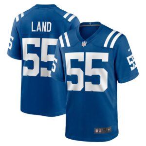 Isaiah Land Indianapolis Colts Nike Team Game Jersey -  Royal- 49Native