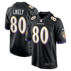Isaiah Likely Baltimore Ravens Nike Alternate Game Jersey - Black- 49Native