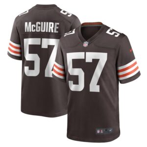 Isaiah McGuire Cleveland Browns Nike Team Game Jersey -  Brown- 49Native