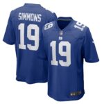 Isaiah Simmons New York Giants Nike Team Game Jersey -  Royal- 49Native