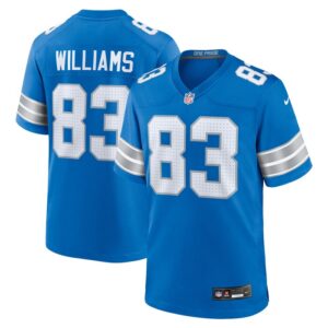 Isaiah Williams Detroit Lions Nike Game Jersey -  Blue- 49Native