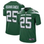 Israel Abanikanda New York Jets Nike  Game Jersey - Gotham Green- 49Native