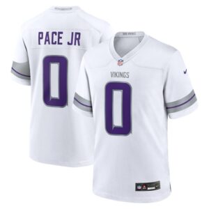 Ivan Pace Jr Minnesota Vikings Nike Alternate Game Player Jersey - White- 49Native