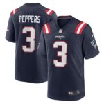 Jabrill Peppers New England Patriots Nike Game Jersey - Navy- 49Native