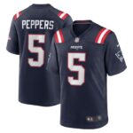 Jabrill Peppers New England Patriots Nike Game Player Jersey - Navy- 49Native