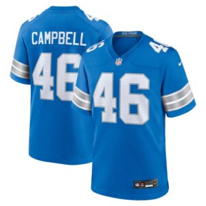 Jack Campbell Detroit Lions Nike Game Jersey - Blue- 49Native