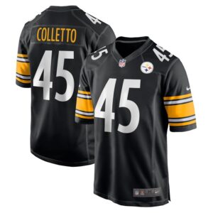 Jack Colletto Pittsburgh Steelers Nike  Game Jersey -  Black- 49Native