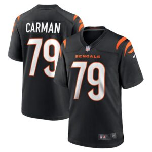 Jackson Carman Cincinnati Bengals Nike Game Jersey - Black- 49Native