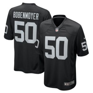 Jacob Bobenmoyer Las Vegas Raiders Nike Game Player Jersey - Black- 49Native