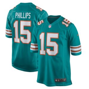 Jaelan Phillips Miami Dolphins Nike Alternate Game Jersey - Aqua- 49Native